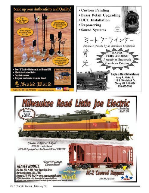 Scale - O Scale Trains Magazine Online