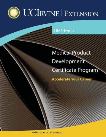 Medical Product Development Certificate Program - UC Irvine ...