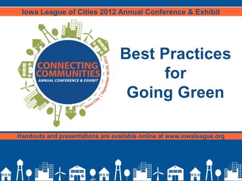 Best Practices for Going Green - Iowa League of Cities