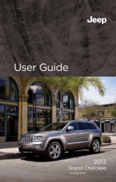 2013 Jeep Grand Cherokee User Guide - WK2Jeeps.com
