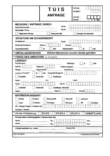 6.13.3 TUIS-Anfrageformular - ABC-Einsatzhandbuch