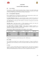 128 CHAPTER 4 Section B NRHM Additionalities B.1 Core Activities ...