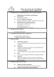 Alcohol EtÃ­lico Anhidro MSDS - CTR Scientific