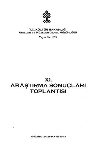 11. AraÅtÄ±rma SonuÃ§larÄ± ToplantÄ±sÄ± - KÃ¼ltÃ¼r ve Turizm BakanlÄ±ÄÄ±