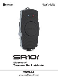 English - Sena Bluetooth