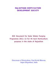 EOI Document for Solar Water Pumping ... - Rajasthan Krishi