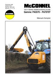 PA5570 - 7070T Series French Operator Manual - McConnel