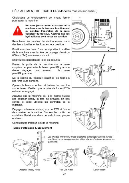 PA5570 - 7070T Series French Operator Manual - McConnel