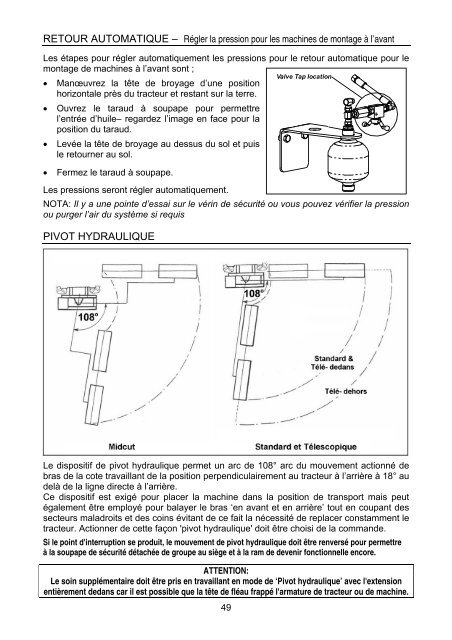 PA5570 - 7070T Series French Operator Manual - McConnel