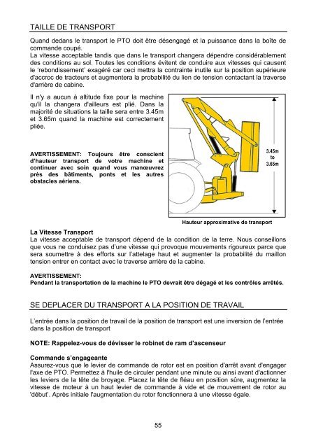 PA5570 - 7070T Series French Operator Manual - McConnel