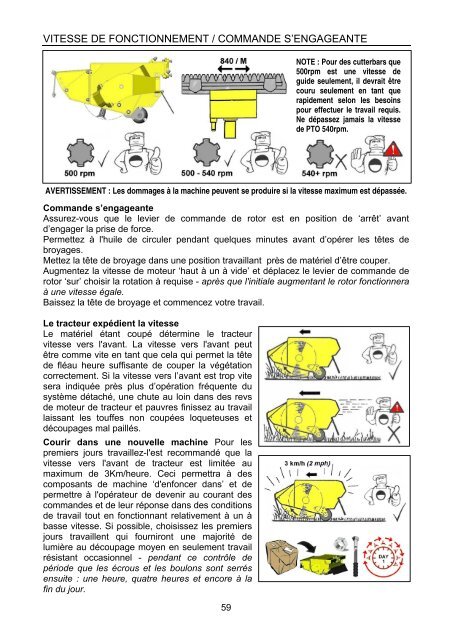 PA5570 - 7070T Series French Operator Manual - McConnel