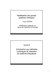 Chapitre 6 : Introduction méthodes numériques - LASSC