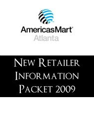 New Retailer Information Packet 2009 - AmericasMart Atlanta