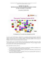 Flavourist Training Course 2012 - IFEAT