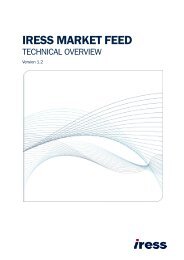 IRESS Market Feed Technical Overview