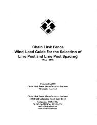Chain Link Fence Wind Load Guide for the ... - Hoover Fence