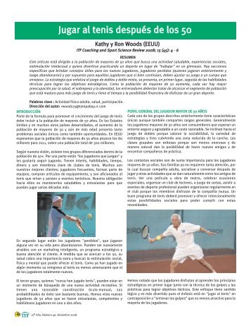 Woods. Tenis después de los 50 - Miguel Crespo