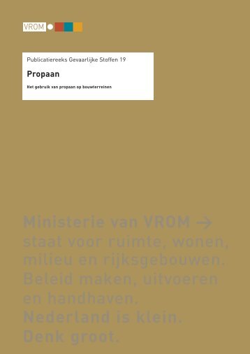 Propaan - Publicatiereeks Gevaarlijke Stoffen
