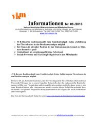 Informationen Nr. 06 /2013 - VKM Bayern