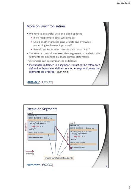 PGAS Programming with UPC and Fortran Coarrays