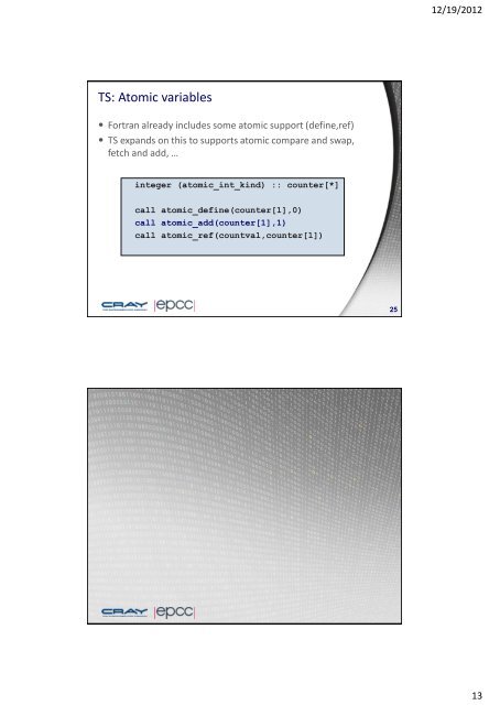 PGAS Programming with UPC and Fortran Coarrays