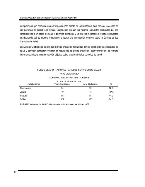 informe del resultado de la fiscalización superior de la cuenta ...