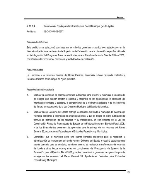 informe del resultado de la fiscalización superior de la cuenta ...