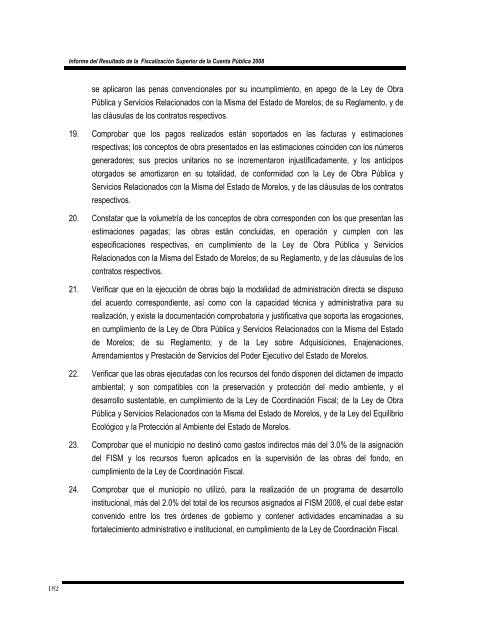 informe del resultado de la fiscalización superior de la cuenta ...