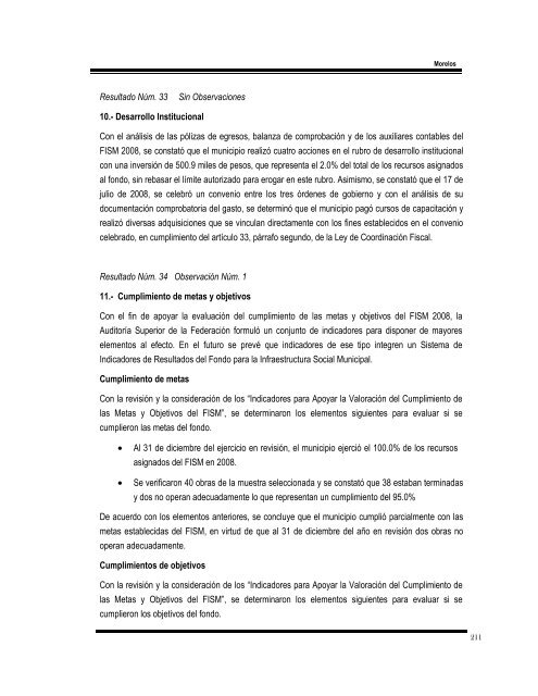 informe del resultado de la fiscalización superior de la cuenta ...