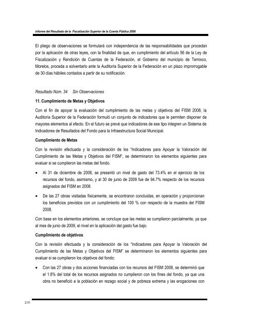 informe del resultado de la fiscalización superior de la cuenta ...