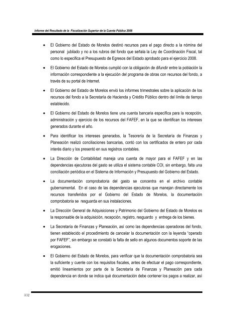 informe del resultado de la fiscalización superior de la cuenta ...