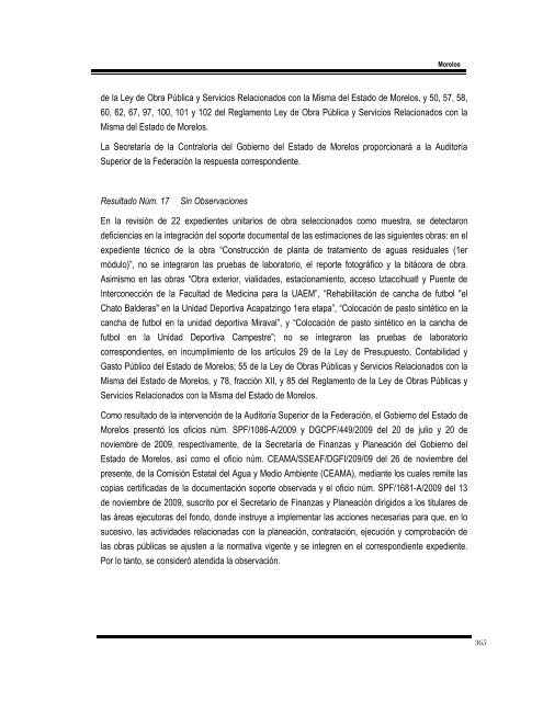 informe del resultado de la fiscalización superior de la cuenta ...