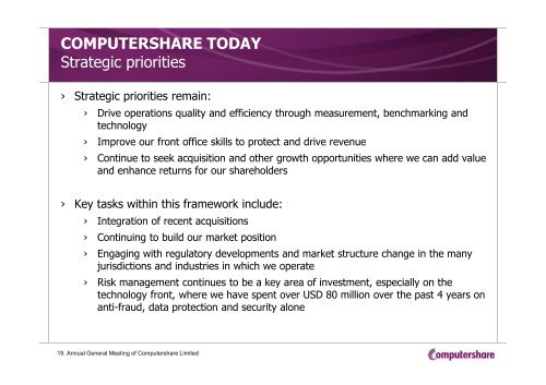 2012 Computershare AGM Presentation