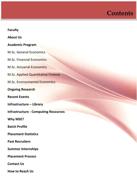 Recruitment Guide 2012-13 - Madras School of Economics