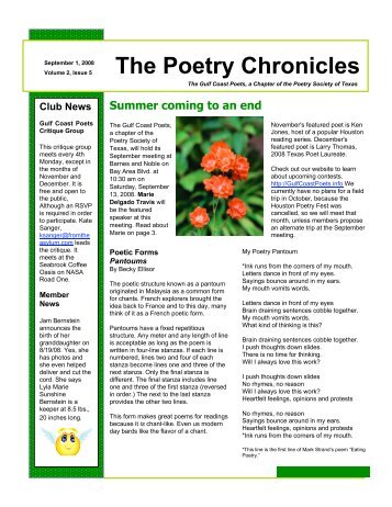 The Poetry Chronicles - Sol Magazine