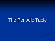 Chapter 12 The Periodic Table - Materialteknologi