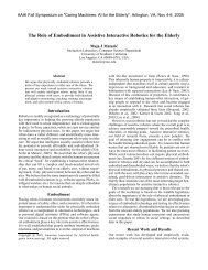 The Role of Embodiment in Assistive Interactive Robotics for the ...