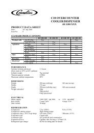C10 OVERCOUNTER COOLERDISPENSER(R45) - IMI Cornelius