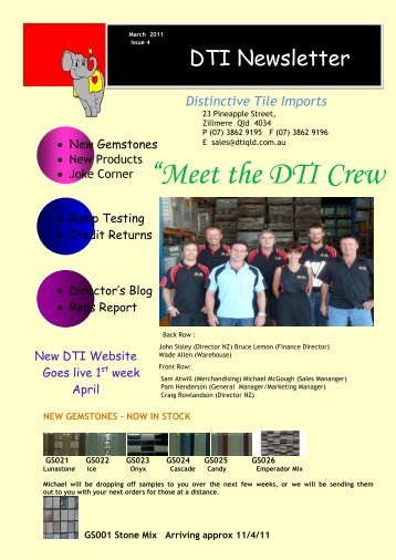 “Meet the DTI Crew