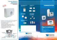 Triptico termostatos - Watts Industries