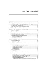Table des matiÃ¨res - Librairie mÃ©dicale Vigot Maloine