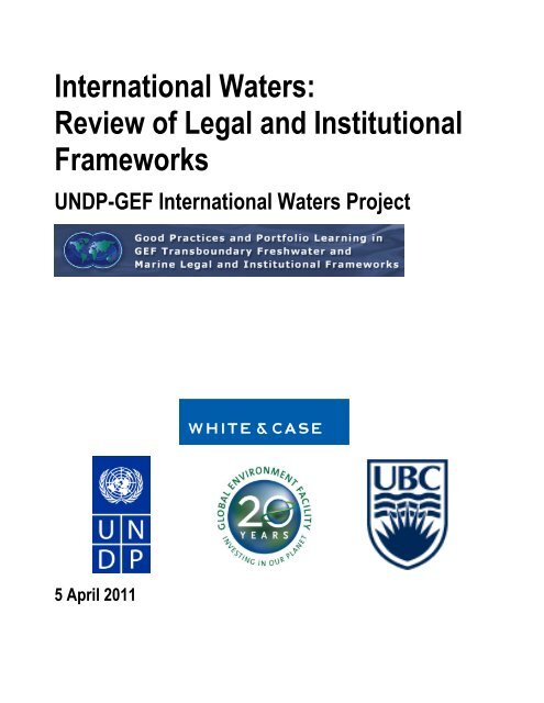 International Waters - United Nations Development Programme