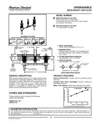Spec Sheet - American Standard