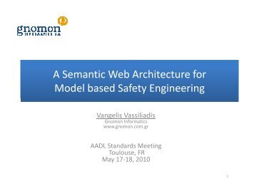A Semantic Web Architecture for Model based Safety Engineering