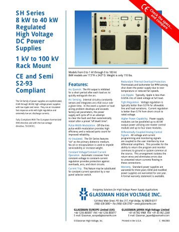 SH Series - Glassman High Voltage Inc.