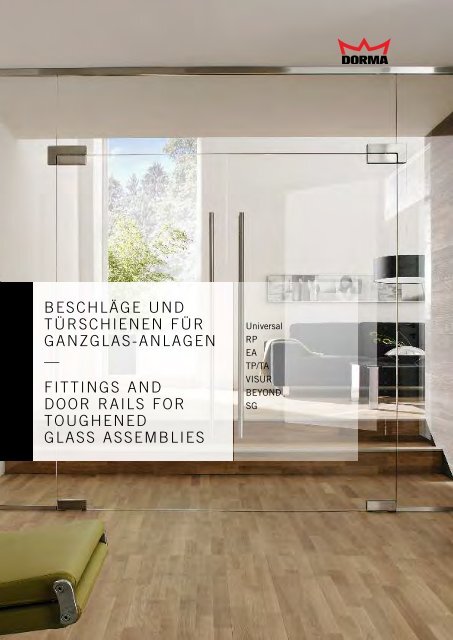 Beschlage Und Turschienen Fur Ganzglas Anlagen