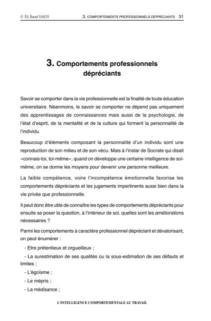 L'intelligence comportementale au travail - Procomptable.com