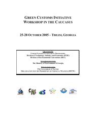 Tbilisi - Green Customs Initiative