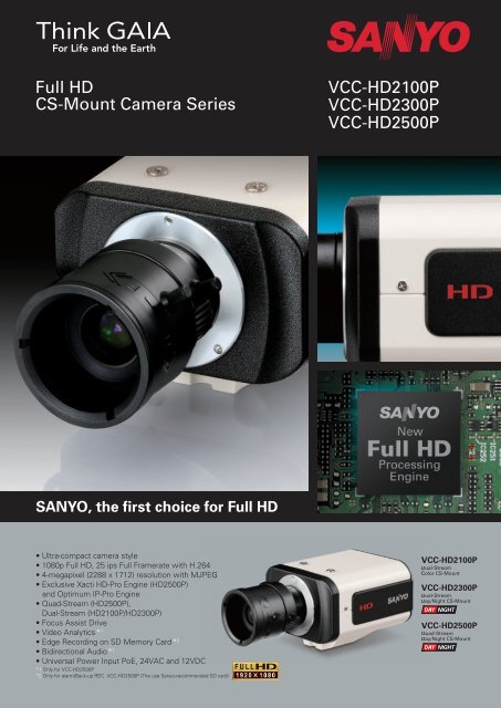 VCC-HD2100P VCC-HD2300P VCC-HD2500P Full HD CS-Mount ...