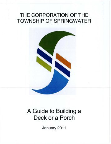 A Guide to Building a Deck or a Porch - Township of Springwater